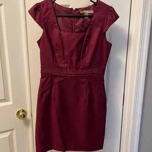 Plum cap sleeve mini dress, size S